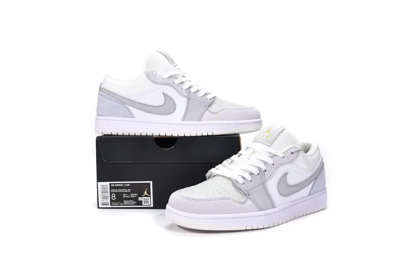 Reps StockX Shoes Air Jordan 1 Low “Paris”  Gray CV3043-100??
