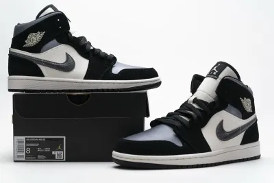 Air Jordan 1 Mid Satin Grey Toe 852542-011 01