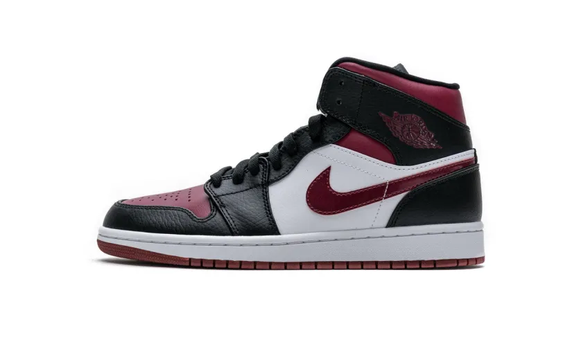 Reps StockX Shoes Air Jordan 1 Mid Bred Toe Black Red 554724-066??