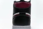 Reps StockX Shoes Air Jordan 1 Mid Bred Toe Black Red 554724-066??
