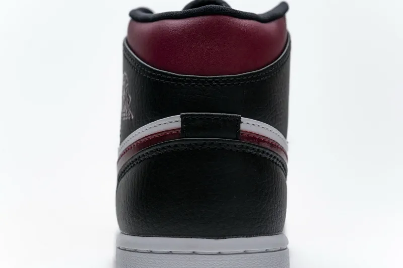 Reps StockX Shoes Air Jordan 1 Mid Bred Toe Black Red 554724-066??