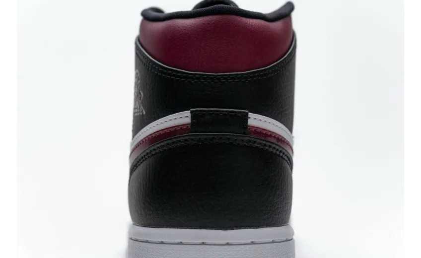 Reps StockX Shoes Air Jordan 1 Mid Bred Toe Black Red 554724-066??