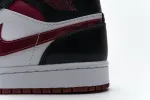 Reps StockX Shoes Air Jordan 1 Mid Bred Toe Black Red 554724-066??