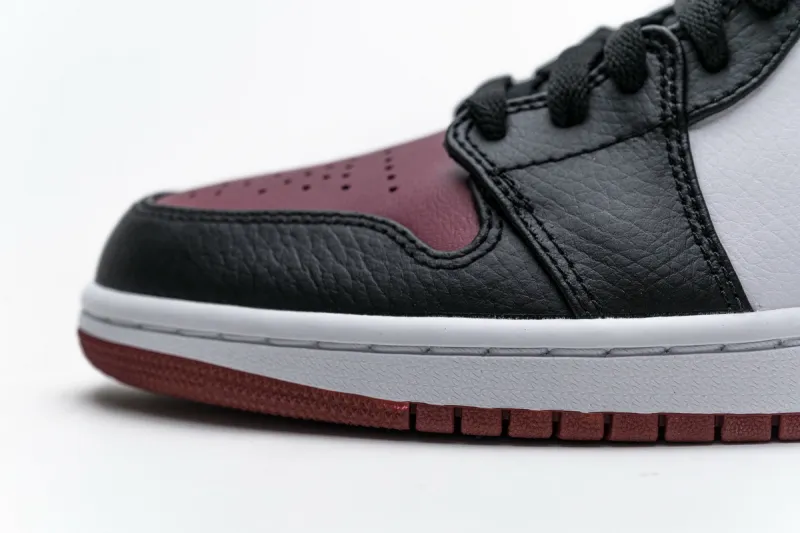 Reps StockX Shoes Air Jordan 1 Mid Bred Toe Black Red 554724-066??