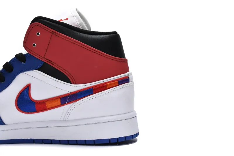Reps StockX Shoes Air Jordan 1 Mid SE “Multi-Color Swoosh” 852542-146??