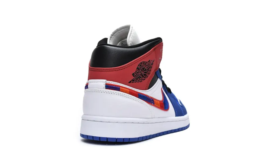 Reps StockX Shoes Air Jordan 1 Mid SE “Multi-Color Swoosh” 852542-146??