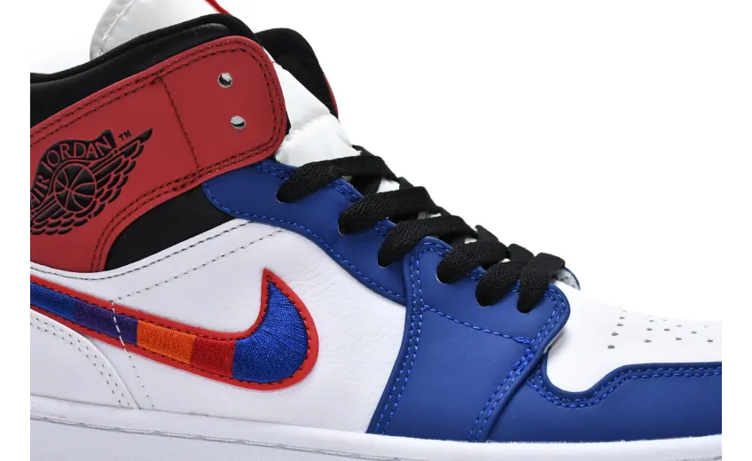 Reps StockX Shoes Air Jordan 1 Mid SE “Multi-Color Swoosh” 852542-146??
