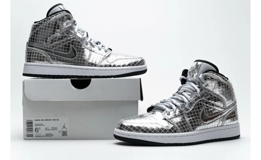 Reps StockX Shoes Air Jordan 1 Mid SE “Disco Ball” CU9304-001??