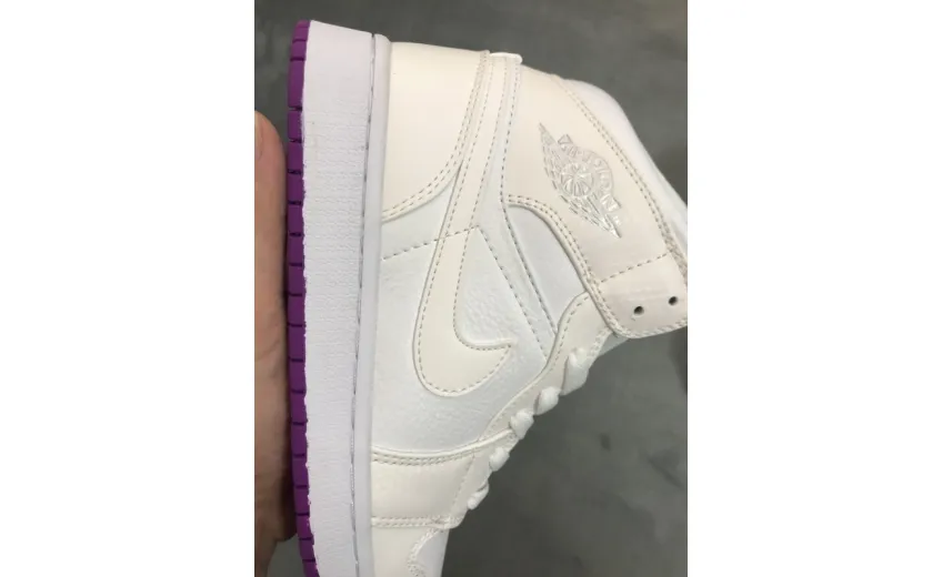 Reps StockX Shoes Air Jordan 1 Low Grey Fog Deadly Pink 555112-iD??
