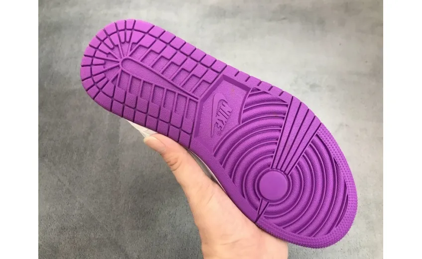 Reps StockX Shoes Air Jordan 1 Low Grey Fog Deadly Pink 555112-iD??