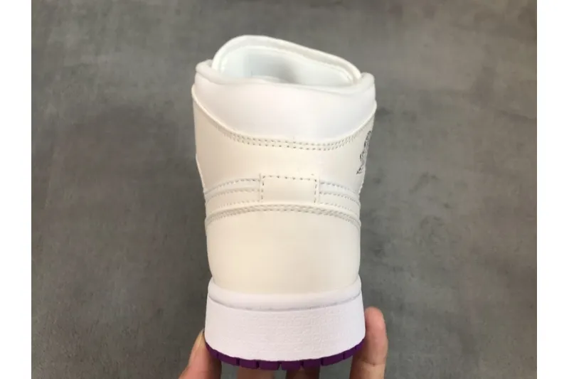 Reps StockX Shoes Air Jordan 1 Low Grey Fog Deadly Pink 555112-iD??