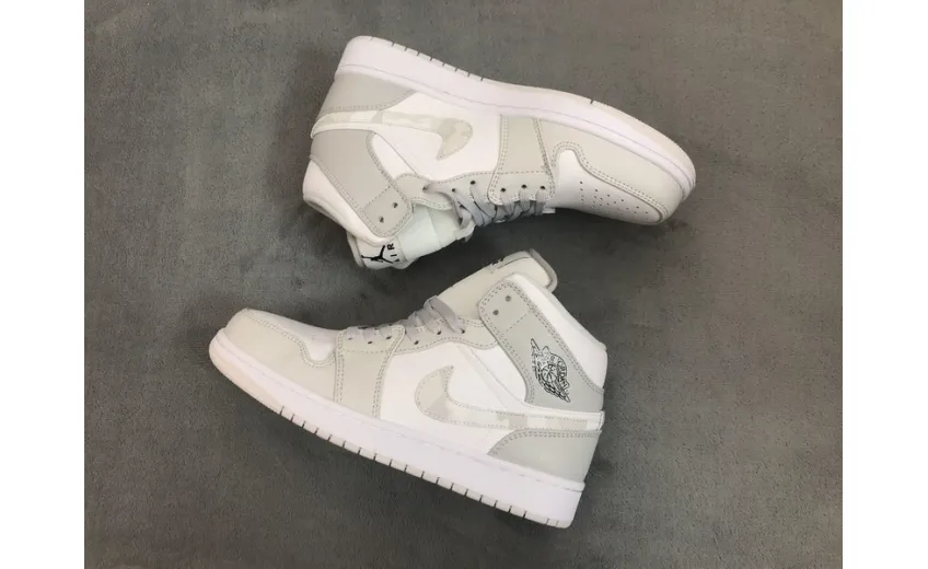 Reps StockX Shoes Air Jordan 1 Mid "White Camo" DC9035-100??