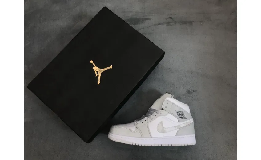 Reps StockX Shoes Air Jordan 1 Mid "White Camo" DC9035-100??