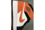 Reps StockX Shoes Air Jordan 1 Mid Shattered Backboard Orange Black 554724-058??