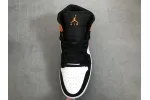 Reps StockX Shoes Air Jordan 1 Mid Shattered Backboard Orange Black 554724-058??