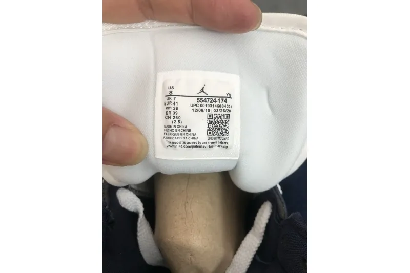 Reps StockX Shoes Air Jordan 1 Mid Obsidian 554724-174??