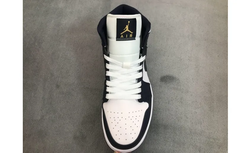Reps StockX Shoes Air Jordan 1 Mid Obsidian 554724-174??