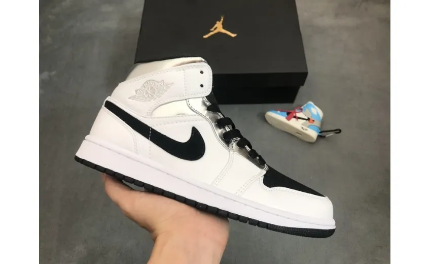 Reps StockX Shoes Air Jordan 1 Mid "Alternate Think 16" White 554724-121??