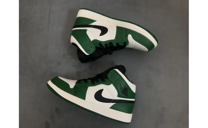  Air Jordan 1 Mid Pine Green 852542-301