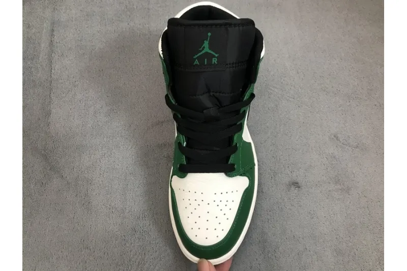 Reps StockX Shoes Air Jordan 1 Mid Pine Green 852542-301??