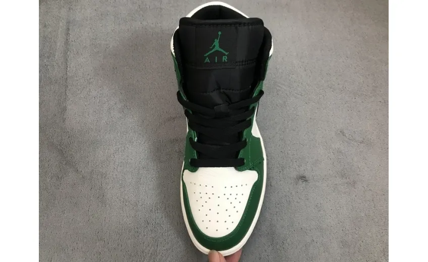 Reps StockX Shoes Air Jordan 1 Mid Pine Green 852542-301??