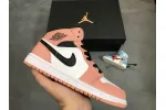 Reps StockX Shoes Air Jordan 1 Mid Pink Quartz 555112-603??