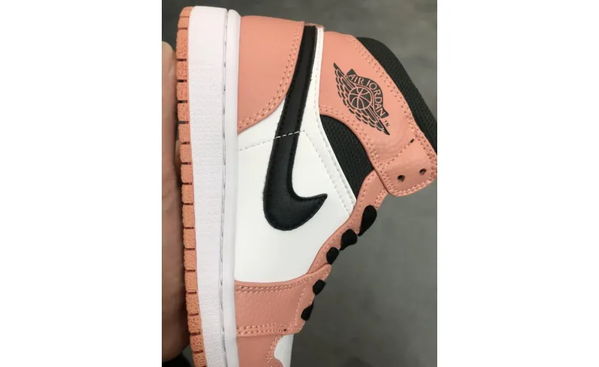 Reps StockX Shoes Air Jordan 1 Mid Pink Quartz 555112-603??
