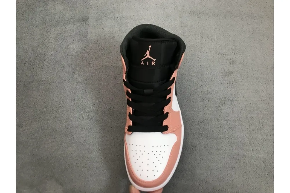 Reps StockX Shoes Air Jordan 1 Mid Pink Quartz 555112-603??