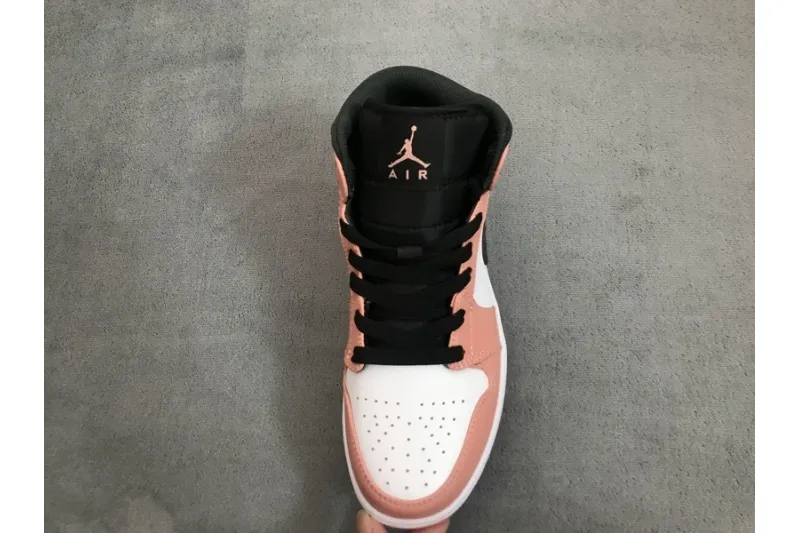 Reps StockX Shoes Air Jordan 1 Mid Pink Quartz 555112-603??