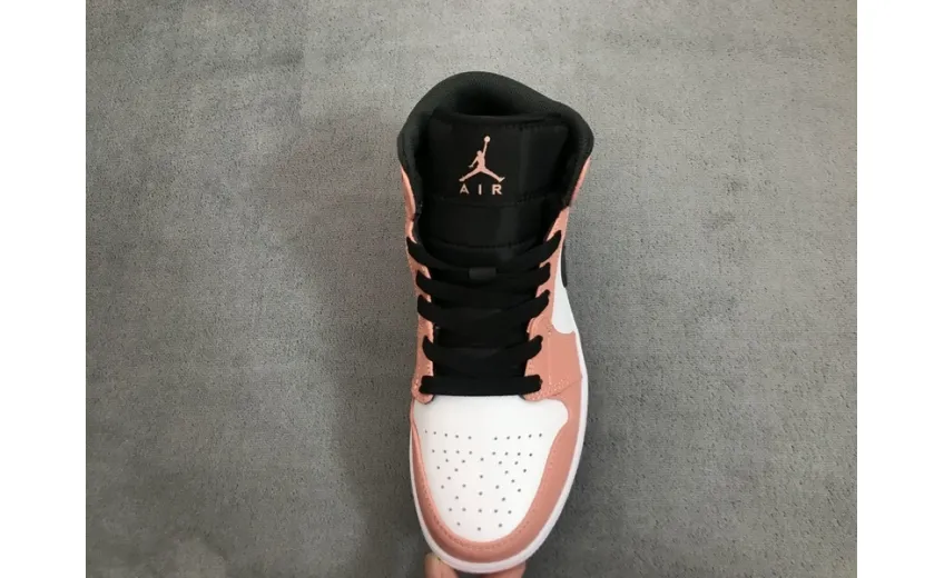 Reps StockX Shoes Air Jordan 1 Mid Pink Quartz 555112-603??