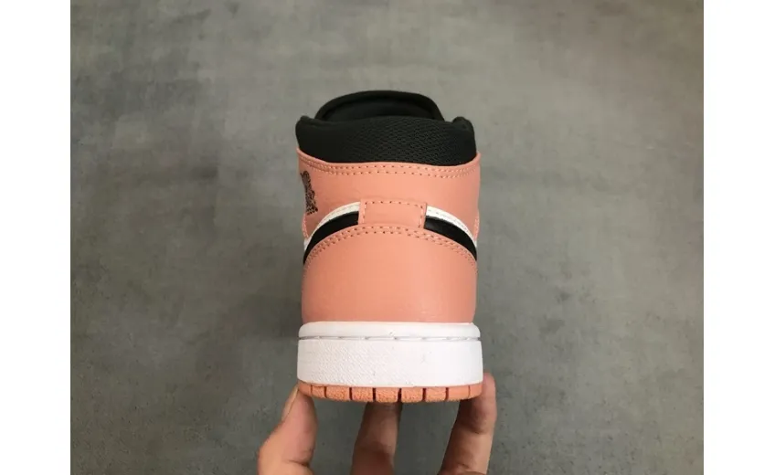 Reps StockX Shoes Air Jordan 1 Mid Pink Quartz 555112-603??