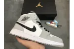 Reps StockX Shoes Air Jordan 1 Mid Light Smoke Grey 554724-092??