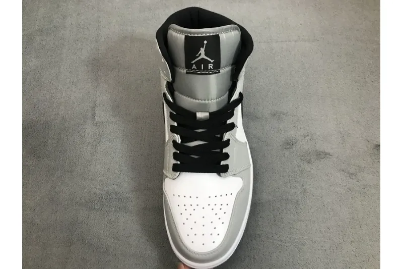 Reps StockX Shoes Air Jordan 1 Mid Light Smoke Grey 554724-092??