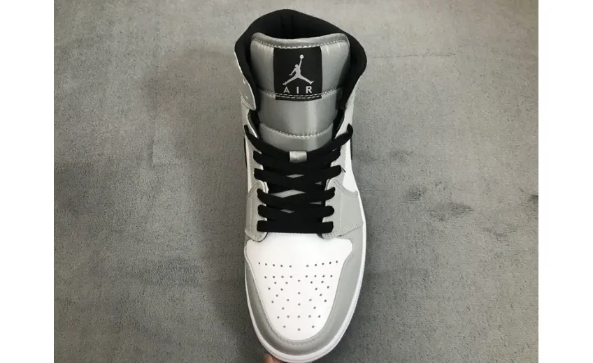 Reps StockX Shoes Air Jordan 1 Mid Light Smoke Grey 554724-092??