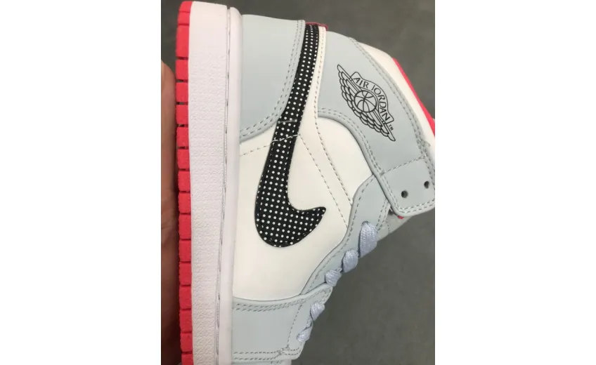 Reps StockX Shoes Air Jordan 1 Mid Half Blue Polka Dot 555112-400??