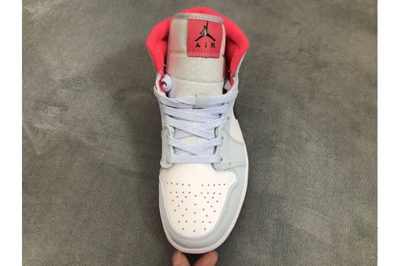 Reps StockX Shoes Air Jordan 1 Mid Half Blue Polka Dot 555112-400??