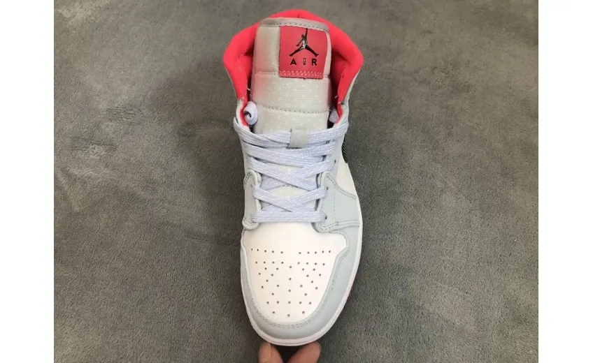 Reps StockX Shoes Air Jordan 1 Mid Half Blue Polka Dot 555112-400??