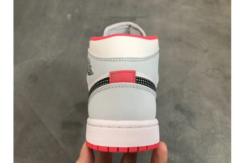 Reps StockX Shoes Air Jordan 1 Mid Half Blue Polka Dot 555112-400??