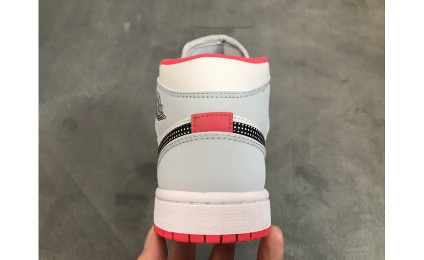 Reps StockX Shoes Air Jordan 1 Mid Half Blue Polka Dot 555112-400??