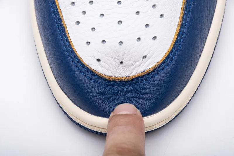 Reps StockX Shoes Union X Air Jordan 1 OG Hi Retro“Blue Toe” BV1300-146??