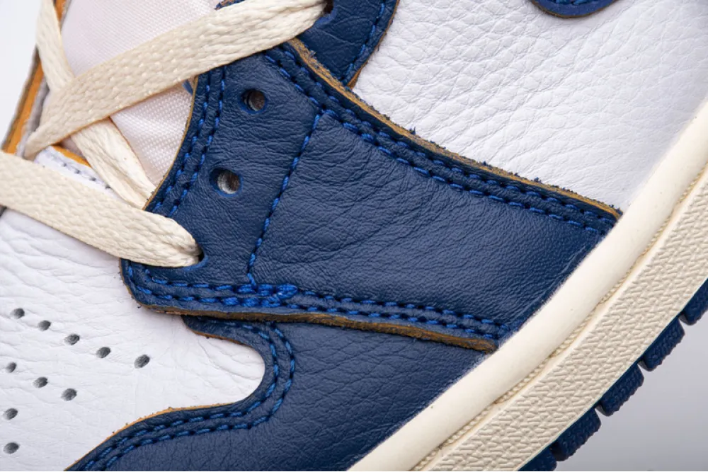 Reps StockX Shoes Union X Air Jordan 1 OG Hi Retro“Blue Toe” BV1300-146??