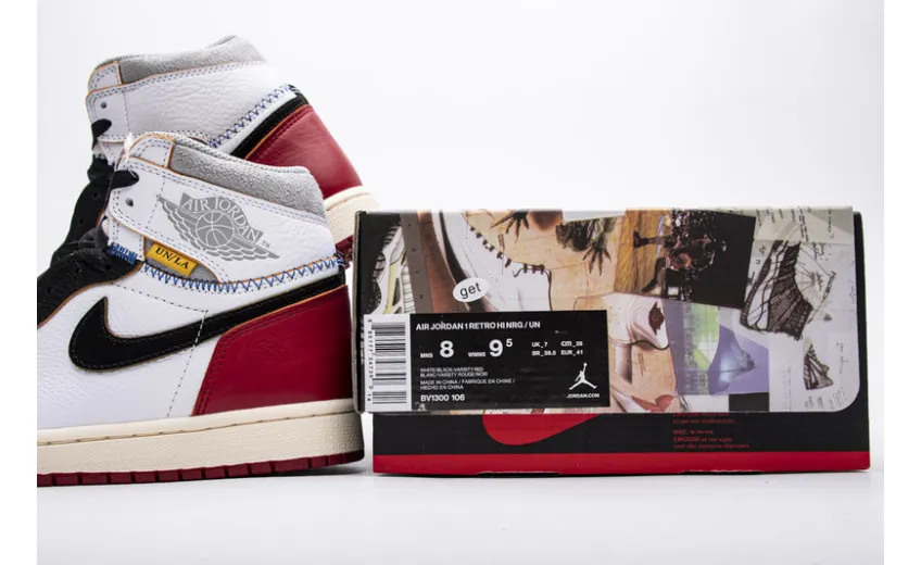 Reps StockX Shoes Union X Air Jordan 1 OG Hi Retro“Black Toe” BV1300-106??