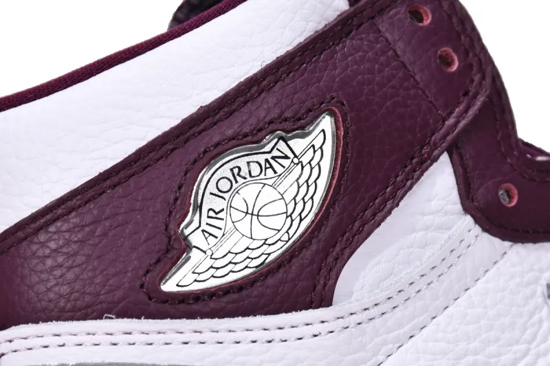 Reps StockX Shoes Air Jordan 1 High OG Bordeaux White Red 555088-611??