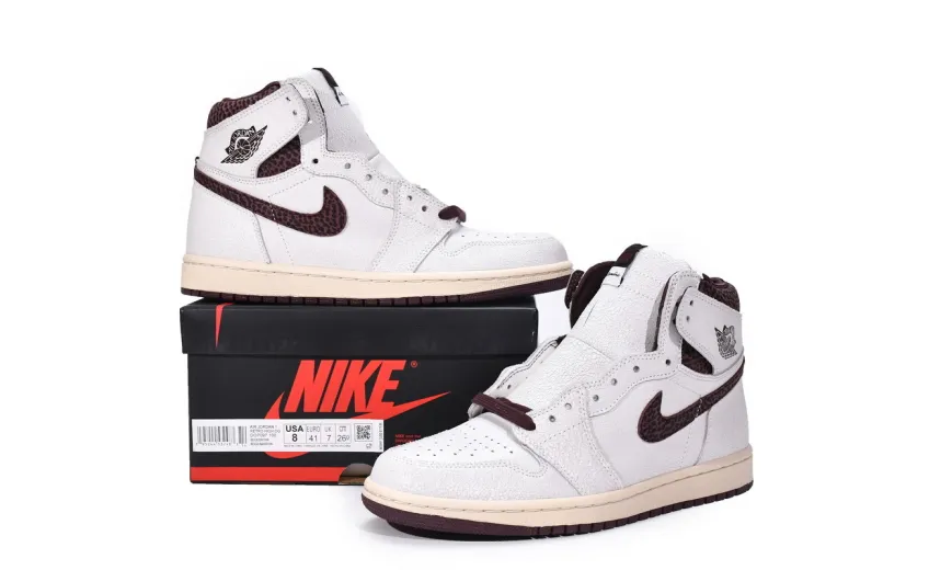 Reps StockX Shoes Air Jordan 1 High OG Sail/Burgundy Crush White DO7097-100??