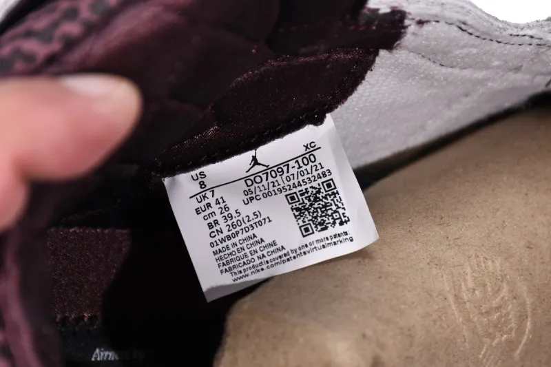 Reps StockX Shoes Air Jordan 1 High OG Sail/Burgundy Crush White DO7097-100??