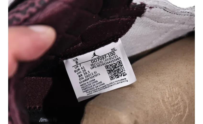 Reps StockX Shoes Air Jordan 1 High OG Sail/Burgundy Crush White DO7097-100??