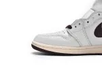 Reps StockX Shoes Air Jordan 1 High OG Grey Brown Snake Pattern DO7097-100??