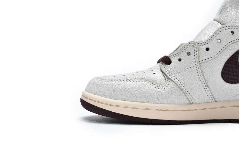Reps StockX Shoes Air Jordan 1 High OG Grey Brown Snake Pattern DO7097-100??