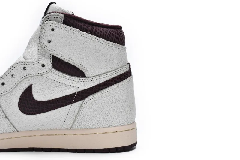 Reps StockX Shoes Air Jordan 1 High OG Grey Brown Snake Pattern DO7097-100??