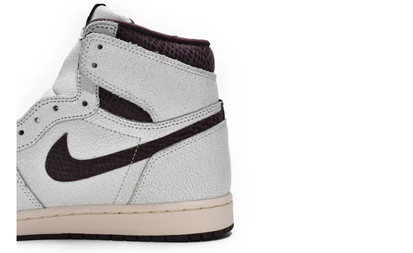 Reps StockX Shoes Air Jordan 1 High OG Grey Brown Snake Pattern DO7097-100??